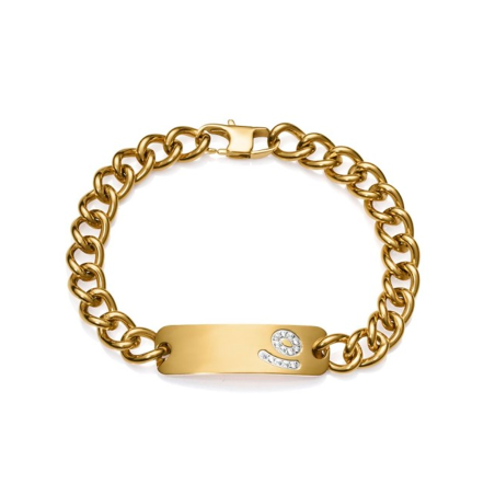 Pulsera Viceroy Acero dorado y placa 1368P01012