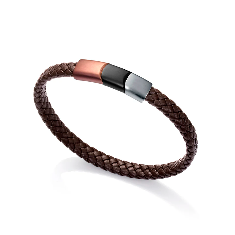 Pulsera Viceroy Acero y piel 1329P09011