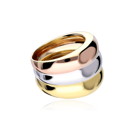 Anillo Oro Tricolor 18k "Rovigo"