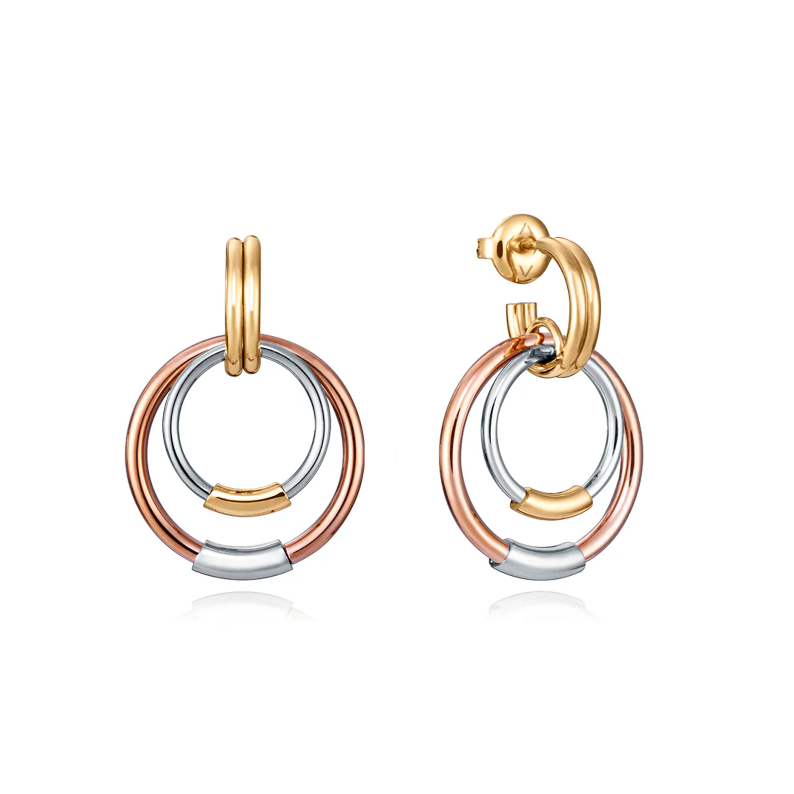 Orecchini Viceroy Air 14086E01019 In Acciaio Bicolore - Da Donna
