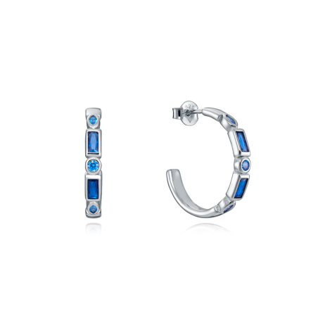 Pendientes Viceroy Plata y circonitas azules 9121E000-33