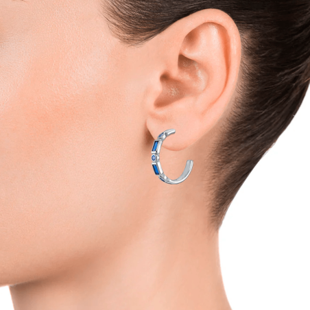 Pendientes Viceroy Plata y circonitas azules 9121E000-33