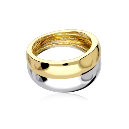 Anillo Oro Bicolor 18k "Rovigo"