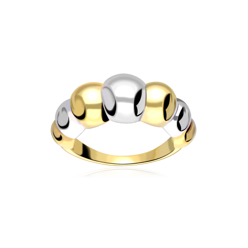 Anillo Bicolor Oro 18k "Ariadna"