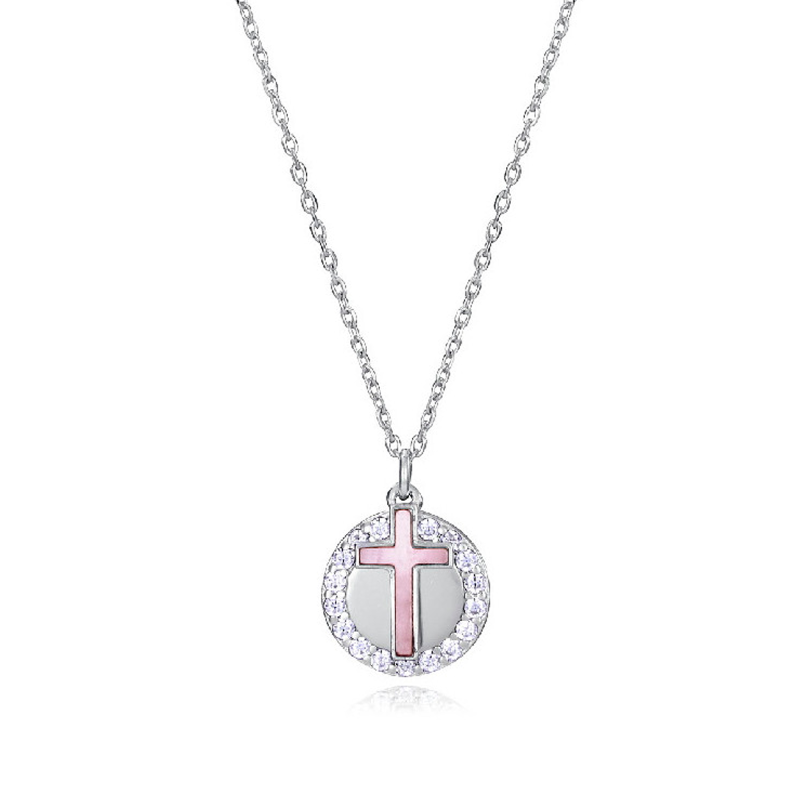 Collar Viceroy Plata cruz y circonitas 13183C000-90