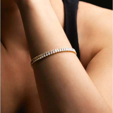 Pulsera Lotus style urban woman acero inox dorado ip LS2340-2/2