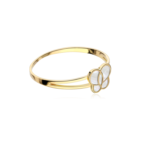 Anillo Oro 18k y nácar "Farfalle"