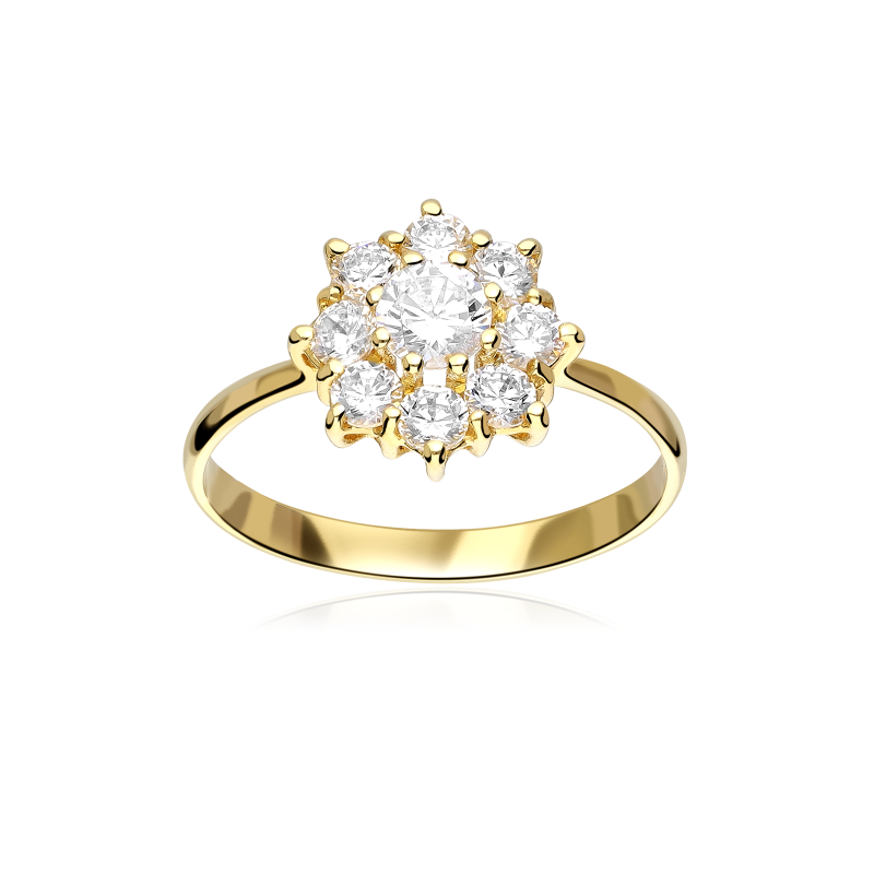 Anillo Oro 18k y circonitas "Adria"