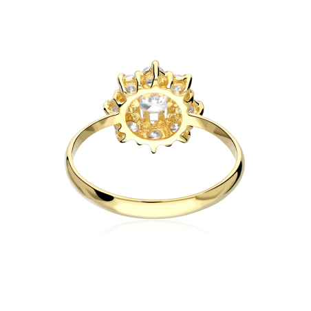 Anillo Oro 18k y circonitas "Adria"
