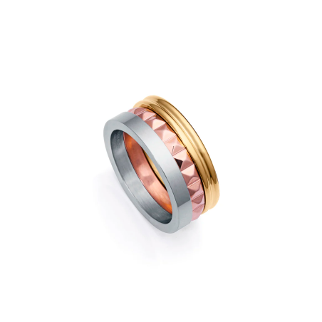Anillo Viceroy Acero Aro tricolor 14083A