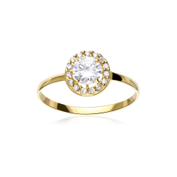 Anillo Oro 18k y circonitas "Plánete"