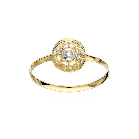 Anillo Oro 18k y circonitas "Plánete"