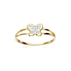ANILLO "MARIPOSAS" ORO 18K