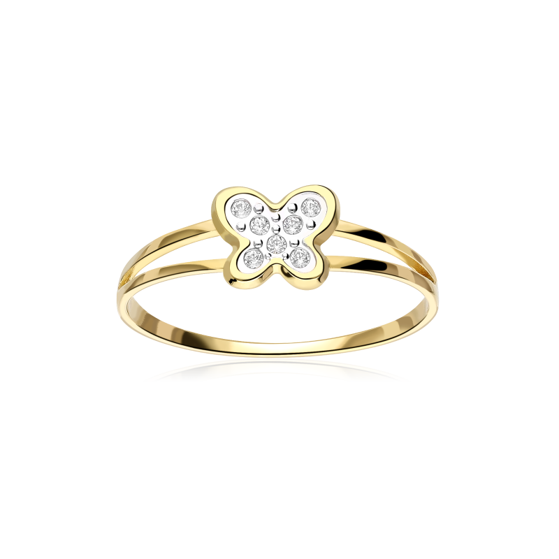 ANILLO "MARIPOSAS" ORO 18K