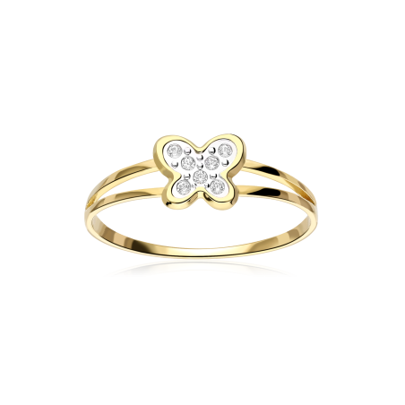 ANILLO "MARIPOSAS" ORO 18K