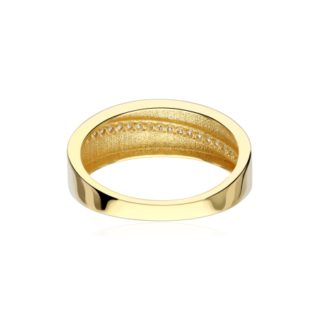 Anillo Oro bicolor 18k y circonitas "Nuria"