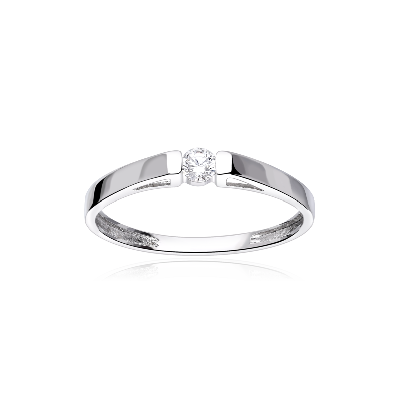 Anillo Oro 18k y circonita "Indira"