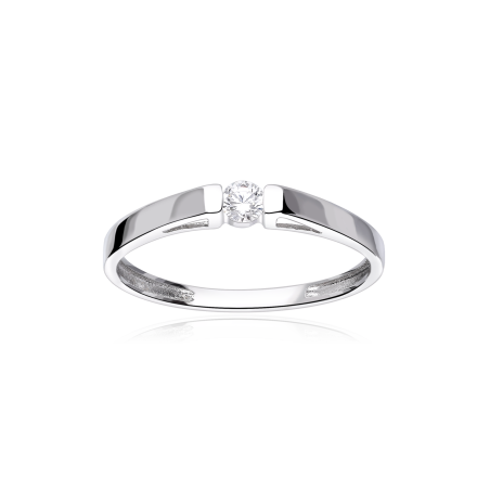 Anillo Oro 18k y circonita "Indira"