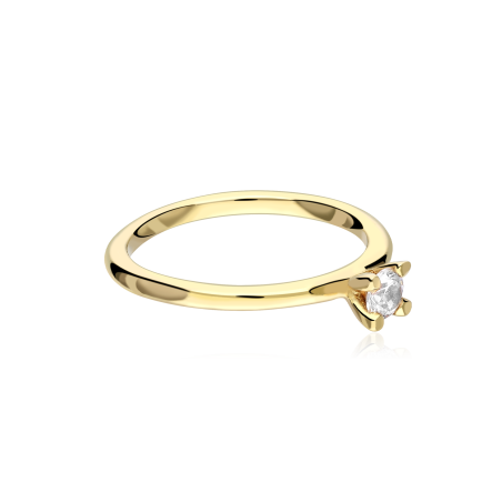 Anillo Oro 18k y circonita "Paolo"