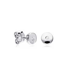 Pendientes Oro 18k y diamantes 0.03cts "Mara"