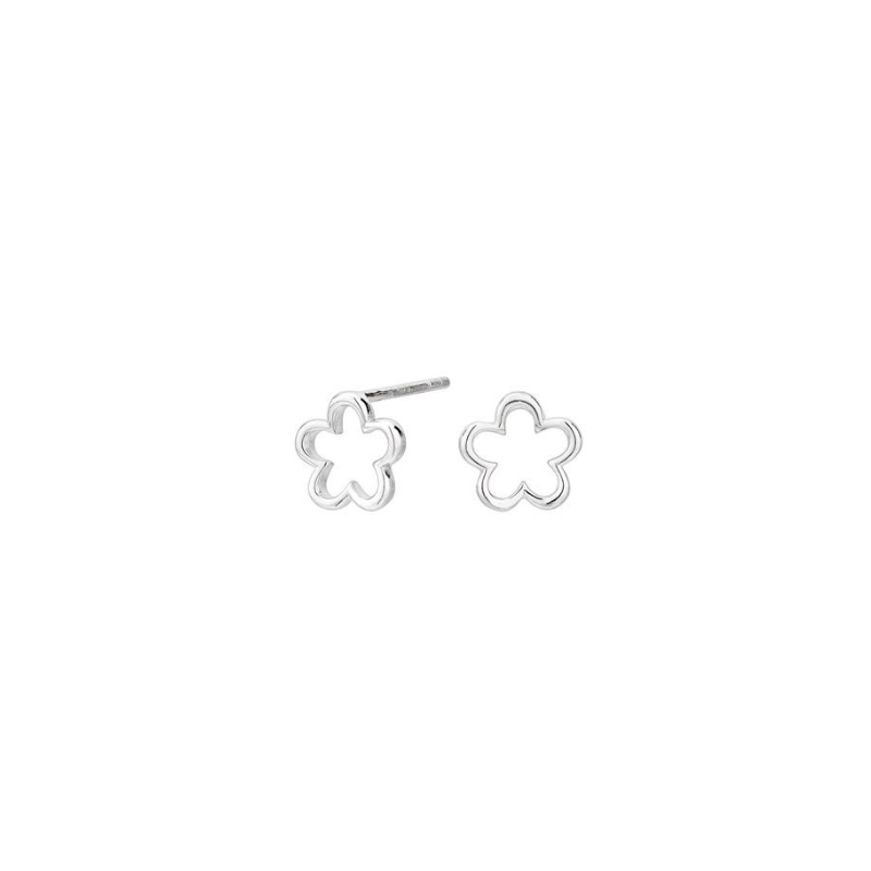 Pendientes Itemporality flor Plata SEA-100-113-UU