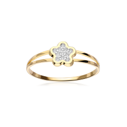Anillo "Camila" Oro 18k con circonitas