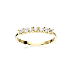 Anillo Oro 18k y circonitas "Fiona"