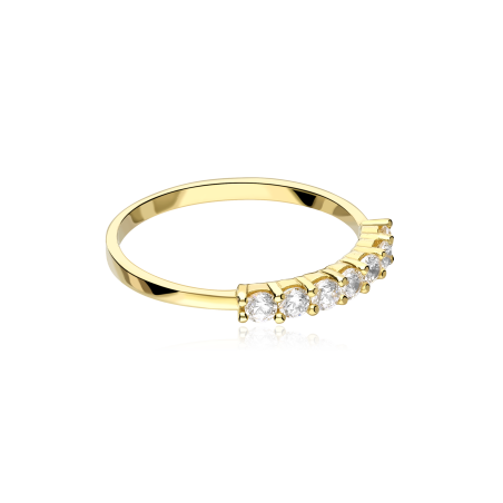 Anillo Oro 18k y circonitas "Fiona"