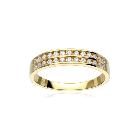Anillo Oro 18k y circonitas "Leire"