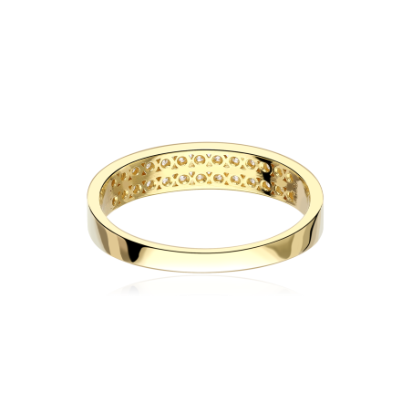 Anillo Oro 18k y circonitas "Leire"