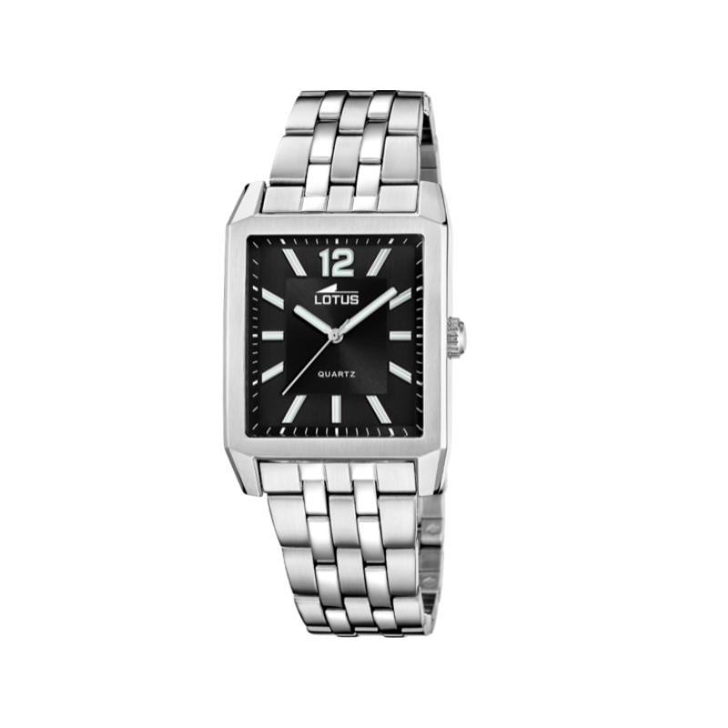 Reloj Lotus acero negro hombre 18983/4