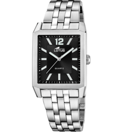Reloj Lotus acero negro hombre 18983/4