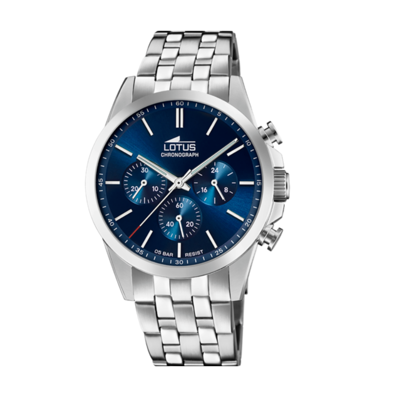 Reloj Lotus acero esfera azul hombre 18989/2