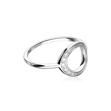 Anillo Oro 18k y diamantes 0.076cts "Circle"