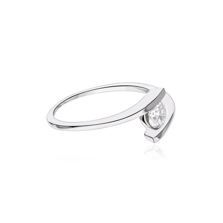 Anillo Oro 18k y diamante 0.25cts "Capri"