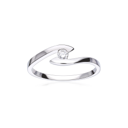 Anillo Oro 18k y Diamante 0.10cts "Sacer"