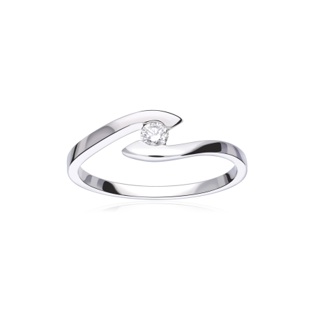 Anillo Oro 18k y Diamante 0.10cts "Sacer"