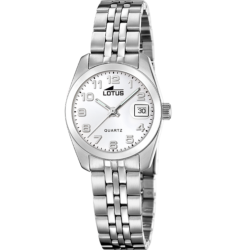Reloj Lotus mujer acero esfera blanca 18992/1
