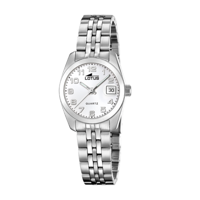 Reloj Lotus mujer acero esfera blanca 18992/1