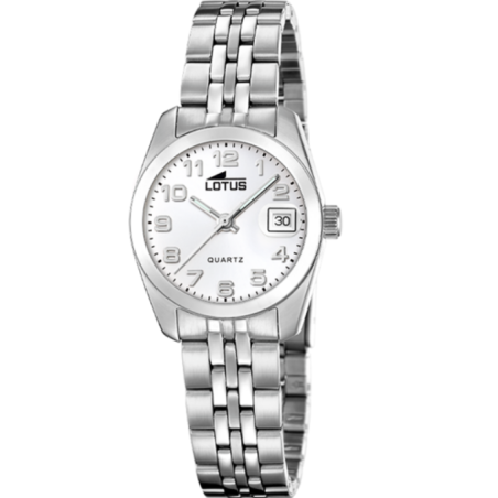 Reloj Lotus mujer acero esfera blanca 18992/1