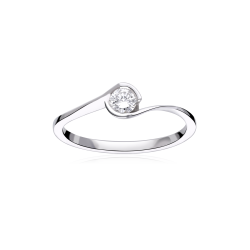 Anillo Oro 18k y Diamante 0.20cts "Cosenza"