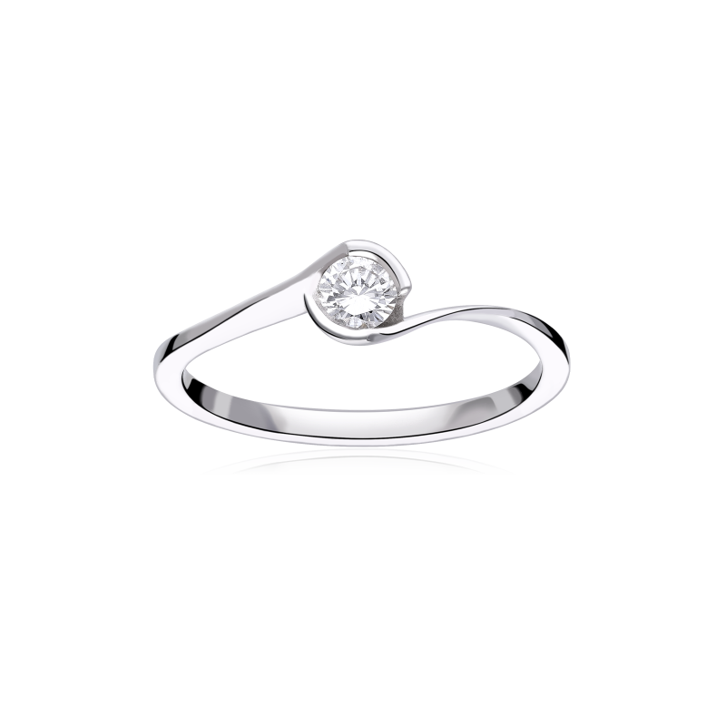 Anillo Oro 18k y Diamante 0.20cts "Cosenza"