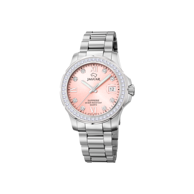 Reloj Jaguar mujer acero esfera rosa J673/2