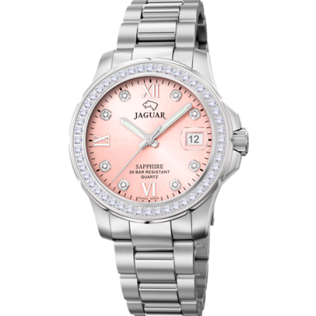 Reloj Jaguar mujer acero esfera rosa J673/2