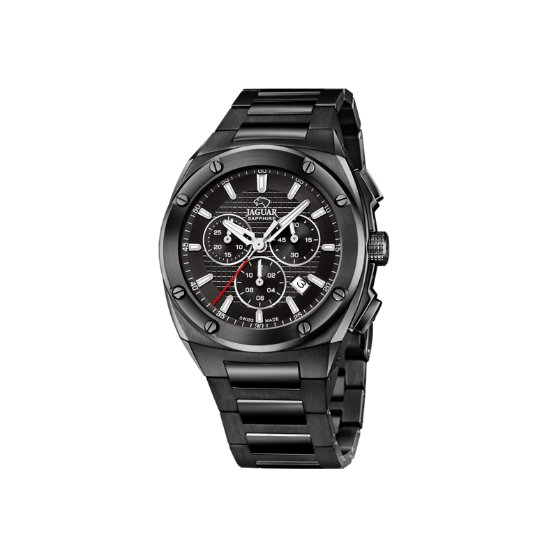 Reloj Jaguar acero negro esfera negra J992/1