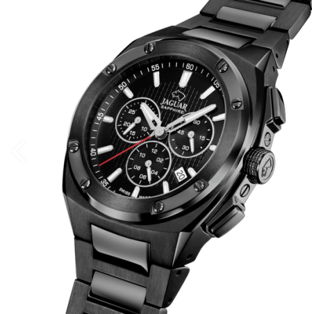 Reloj Jaguar acero negro esfera negra J992/1