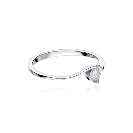 Anillo Oro 18k y Diamante 0.20cts "Cosenza"