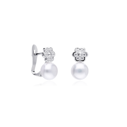 PENDIENTES "MAGICAL" ORO BLANCO 18K