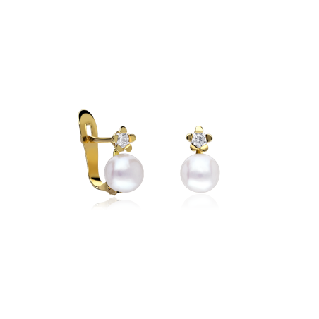 Pendientes "Moira" Oro 18k P. Cultivadas