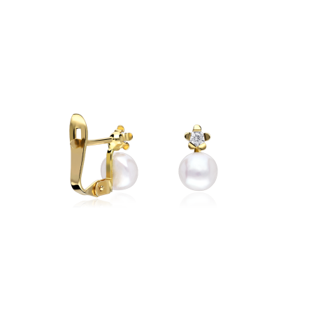 Pendientes "Moira" Oro 18k P. Cultivadas